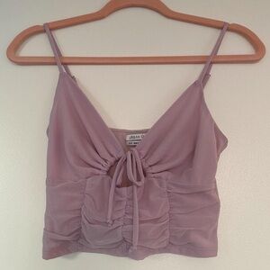 Urban Outfitters lilac keyhole ruched cropped tank going out top - size small